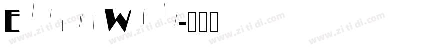 East of Wild字体转换